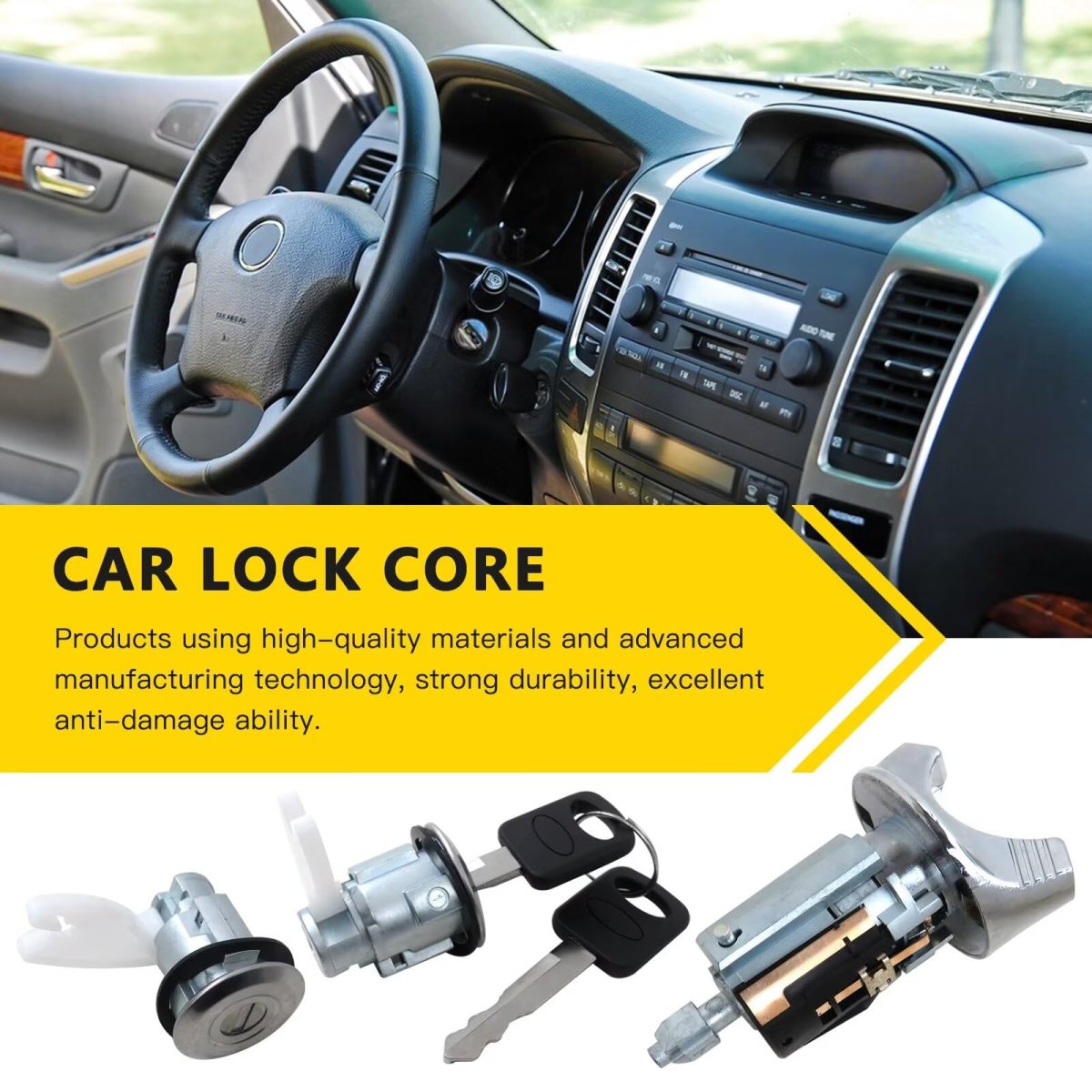 Ignition Door Lock Cylinder Repair Kit Fit For Ford F250 Xl Extended Cab Pickup 2-door 7 3l 445cu In V8 Diesel Ohv Naturally