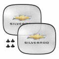 Ipick Image For Chevrolet Silverado Logo Car Side Window Mesh Sun Shades Baby Children Uv Protection 2 Pack