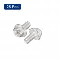 Uxcell M5x10mm Phillips Hex Head Flange Bolts 25pcs 304 Stainless Steelagon Hex Machine Screws