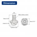Uxcell M5x10mm Phillips Hex Head Flange Bolts 25pcs 304 Stainless Steelagon Hex Machine Screws