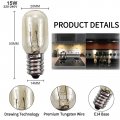 Moondkist Incandescent Bulbs Salt Lamp 220v 15w E14 Replacement Light Candelabra Pack Of 10