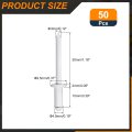 50 Pcs 3 16 In X 8 Round Head Blind Rivets Zinc Plated Carbon Steel Grip And Mandrel Cap Fasteners White