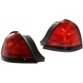 Tail Light Assembly Pair For Ford Crown Victoria 2000 To 2008 Drivernd Passenger Side Dot Certified Red Replaces 8w7z 13405 A 