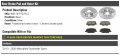 Rear Ceramic Brake Pads And Rotor Kit Compatible With 2013-2020 Mitsubishi Outlander Sport