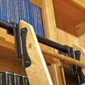 Rolling Ladder Tck Bracket A Black Finish Hook Style Horizontal Wall Mount A Customize System W Library Hardware Kit Matching