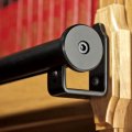 Rolling Ladder Tck Bracket A Black Finish Hook Style Horizontal Wall Mount A Customize System W Library Hardware Kit Matching