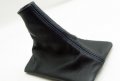 Dsv Fits 2005-2009 Ford Mustang Real Black Leather Manual Shift Boot With Blue Stitching Leather Part Only 