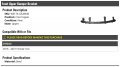 Front Upper Bumper Bracket Compatible With 2016-2021 Honda Civic