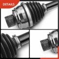 A-premium Pair 2 Front Cv Axle Shaft Assembly Compatible With Audi Q7 2015-2022 Q8 2019-2020 Automatic Transmission Driver And