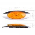 Ocpty 16led Side Marker Light 4pcs Amber Trailer Lamp Stop Turn Tail Fit For Boats Van Truck Pickups 12v Waterproof Signal
