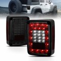 Amerilite Smoke Led Tail Lights For Jeep Wrangler Passenger And Driver Side Pair