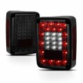 Amerilite Smoke Led Tail Lights For Jeep Wrangler Passenger And Driver Side Pair