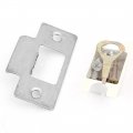 Uxcell Bedroom Metal Push-button Keyed Oval Handle Door Knob Lock Set Lockset