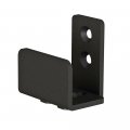 Jubest Matte Black Floor Guide Wall Mount Sliding Barn Door Hardware Up To 1-3 8 W 1-1 4 H 