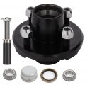 Aintier Wheel Bearing Assembly Fit Boat Trailer Hub Axle Kit 4 On Bolt Circle 2000lb 4 Lug Greased Bearings L44649 1-1 16 Idler