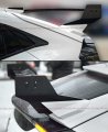 M Style White Gt Trunk Spoiler Wing Compatible With 2017-2021 Honda Civic Fk4 Fk7 Fk8 5 Door Hatchback Type-r