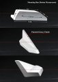M Style White Gt Trunk Spoiler Wing Compatible With 2017-2021 Honda Civic Fk4 Fk7 Fk8 5 Door Hatchback Type-r