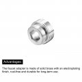 Uxcell Faucet Adapter 2pcs M26mmx9 5mm Male Thread To M22mmx5 Brass Tap Aerator Connector For Kitchen Bathroom Sink
