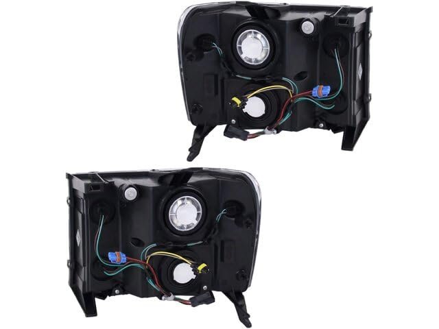 Headlight Assembly Set Of 2 Halogen For 2007-2014 Gmc Sierra 2500 Hd