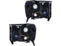 Headlight Assembly Set Of 2 Halogen For 2007-2014 Gmc Sierra 2500 Hd