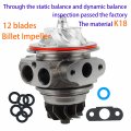 Billet Impeller 12 Blades Upgrade Turbo Cartridge 49131-07030 Fit Fortd03 N54 N54b30 135i 335i 535i 335xi 535xi 2007-2010