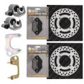 Niche Front Brake Rotor Caliper Pad Kit For Polaris Magnum 325