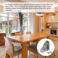 Uxcell 4pcs Angle Corner Brackets 38mm X Stainless Steel Braces Joining Support With Screws For Desk Bed Edge Silver
