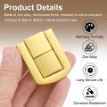 6pcs Toggle Catch Lock 1 7 X 3 Hasp Latch Mini Clasp With Mounting Screws For Jewelry Box Gift Wooden Cabinet Bright Gold