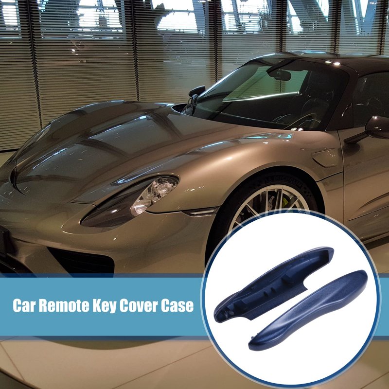 Acropix Car Remote Key Cover Case Fit For Porsche Cayenne 911 Pack Of 2 Blue