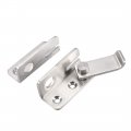 Uxcell Flip Door Latch 201 Stainless Steel 62x52mm Gate Right Open Hasp Slide Lock With Padlock Hole Silver Tone