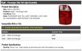 Right Passenger Side Tail Light Assembly Compatible With 2001-2005 Ford Ranger