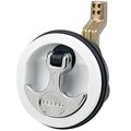 1092dp1wht White T Handle Surface Mount Latch Stainless Steel Stem 3 4 In To 2 8 Thickness Face Plate Non Locking 