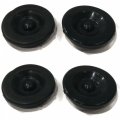 Pack Of 4 Black Rubber Grease Plug Hub Dust Caps For Tiedown Eng Trailer Camper Axle 