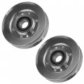 Caltric 2 V-idler Pulley For John Deere Lt180 Ltr155 Ltr180 Lx280 Lx289 Fj400d Am118447