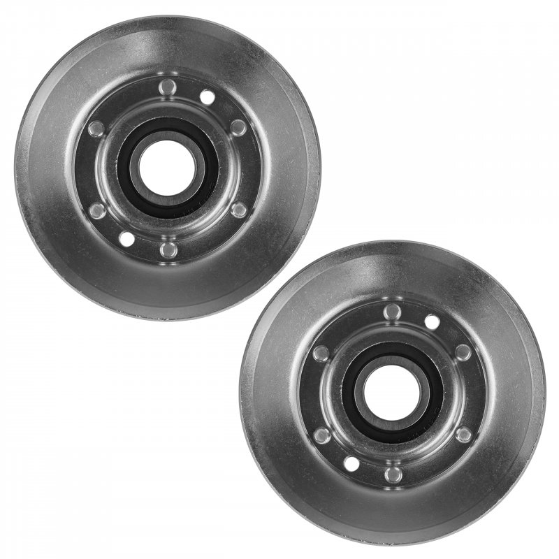 Caltric 2 V-idler Pulley For John Deere Lt180 Ltr155 Ltr180 Lx280 Lx289 Fj400d Am118447