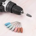 Uxcell Silicone Rubber Grinding Buffing Wheel 150 Grits 10mm Dia Cone Shape Polishing Head For Electric Rotary Tool