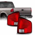 Akkon For Chevy S10 Pickup S-15 Somona Izusu Hombre Red Clear Tail Lights Brake Lamps Replacement Left Right 