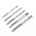 Uxcell M3 M4 M5 M6 M8 Hand Threading Tap Set High Speed Steel Straight Flutes Metric Thread Screw Taps Uncoated 5pcs