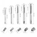 Uxcell M3 M4 M5 M6 M8 Hand Threading Tap Set High Speed Steel Straight Flutes Metric Thread Screw Taps Uncoated 5pcs