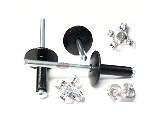 Racer S Speed Shop Black 3 16 Rivet Large Head Exploding Banana Peel Aluminum Pop Rivets 100 Pack