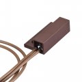Uxcell Wired Door Contact Window Sensor Nc Surface Mount Magnetic Reed Switch Brown 3 Pcs