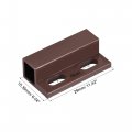 Wired Door Contact Window Sensor Nc Surface Mount Magnetic Reed Switch Brown 3 Pcs