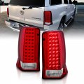 Amerilite Red Clear Led Tail Lights For Cadillac Escalade Passenger And Driver Side