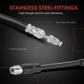 A-premium Front Driver Or Passenger Brake Hydraulic Hose Compatible With Select Bmw Models X3 2011-2017 X4 2015-2018 2 0l 3