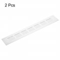Uxcell Rectangle Shape Ventilation Grille Aluminum Alloy Louvered Air Vent 11 81 X 1 97 Inch For Wardrobe Cupboards 2pcs