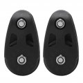 Qiilu Kayak Slide Rail Anchor Trolley Kit Heavy Duty Nylon Marine Pulley Block Sheave For Ship Yacht Canoe