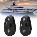 Qiilu Kayak Slide Rail Anchor Trolley Kit Heavy Duty Nylon Marine Pulley Block Sheave For Ship Yacht Canoe