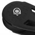 Qiilu Kayak Slide Rail Anchor Trolley Kit Heavy Duty Nylon Marine Pulley Block Sheave For Ship Yacht Canoe