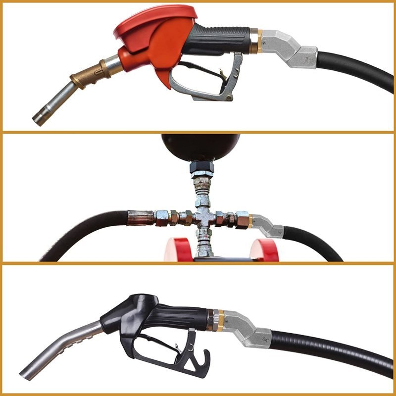 3 4 Inch Fuel Hose Swivel60 Rotating Connector For Transfer Pump Nozzle Multi Plane 3 Npt