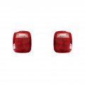 Tail Light Lens Cover Pair For Jeep Wrangler 1987 2006 Tj Includes Gasket And Screw Driver Passenger Side Red Ch280810 